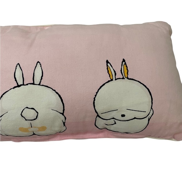 Mashi Maro Baby Pink Rectangular Pillow Preowned - Picture 4 of 7